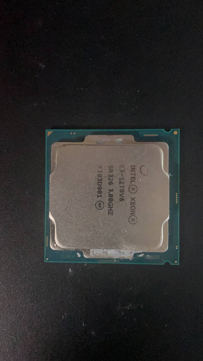 Intel XEON E3-1270 V6 LGA 1151 I7-7700相当 中古分解品 BIOS起動確認