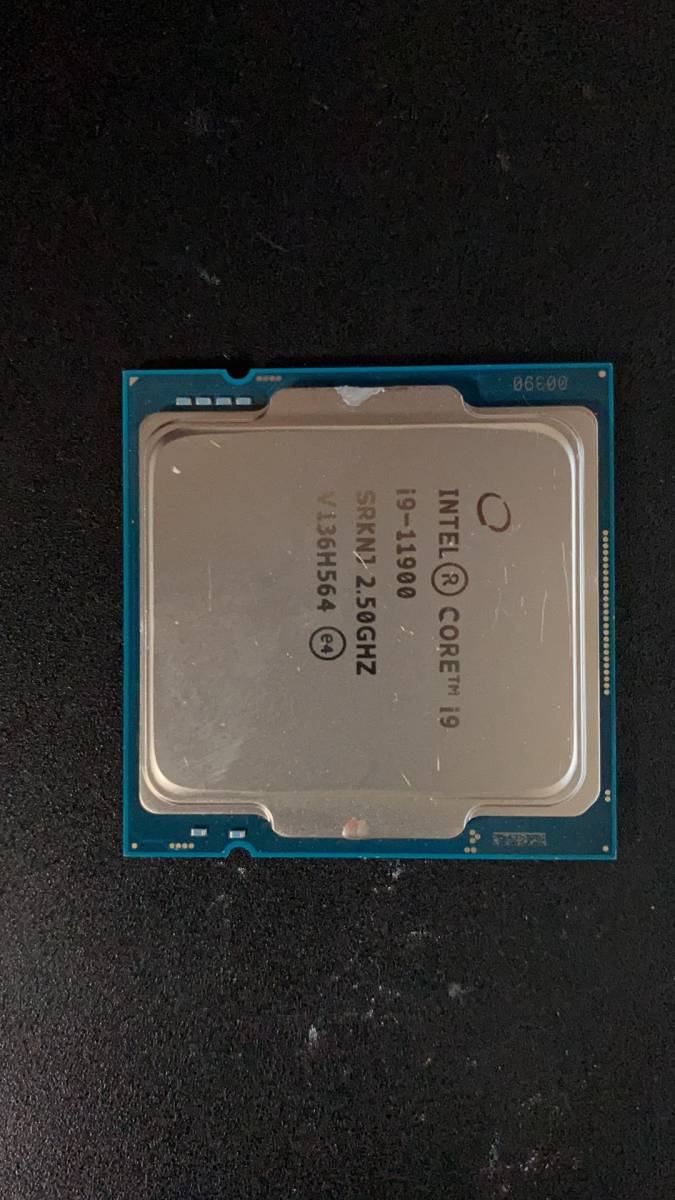 Intel I9 11900 LGA 1200 分解品 BIOS起動確認 社内管理番号E10-