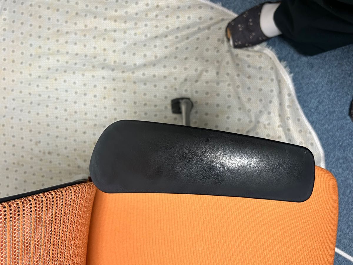 オカムラ バロン ハイバック オレンジ② okamura オフィスチェア