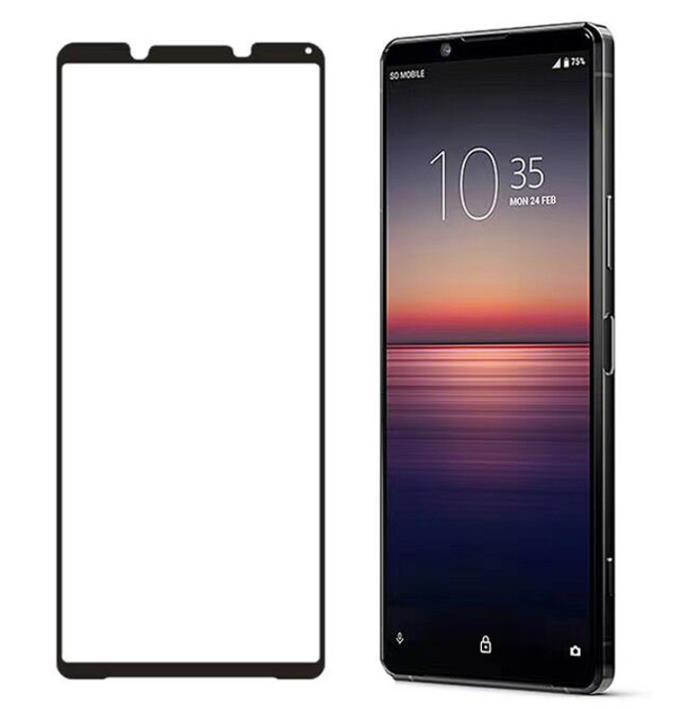 Xperia1 II フルカバー ガラス SO-51A SOG01 液晶保護 ガラス 保護フィルム エクスペリア xperia1 Glass Screen Protector_画像2