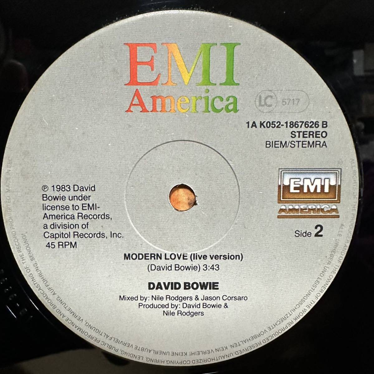 【12'】 DAVID BOWIE / MODERN LOVE_画像4