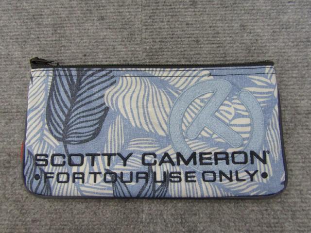 ♪新品[2162] Scotty Cameron 2023 Limited Canvas Cash Bag Floral Blue/スコッティキャメロン/2023年フローラルキャッシュバッグ