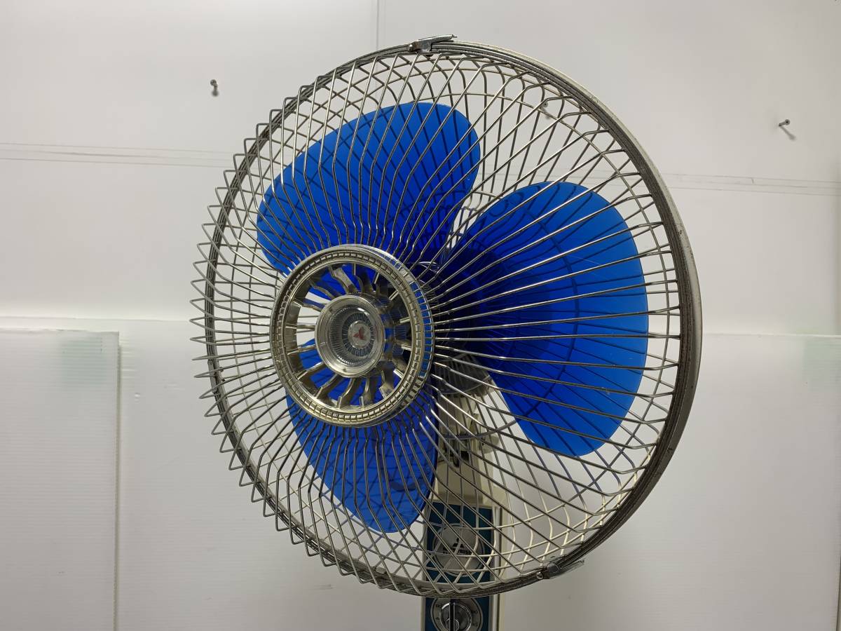 限定製作】 2107☆MITSUBISHI 三菱 扇風機 昭和レトロ 35cm 洋間扇 R35