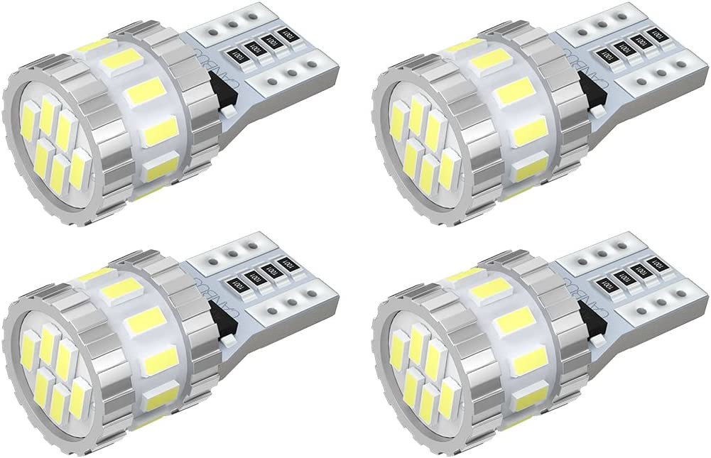 『送料無料』T10 LED ホワイト 爆光 キャンセラー内蔵 ポジションランプ ナンバー灯 ルーム 無極性 3014　４個　白　BO ライト　バルブ