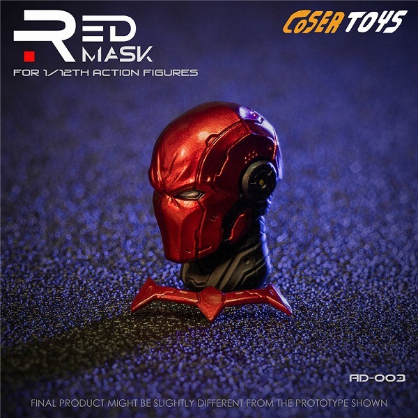 1/12 スケール COSER TOYS Red Mask head AD-003 レッドマスクヘッド のみ アクションフィギュア用_画像3