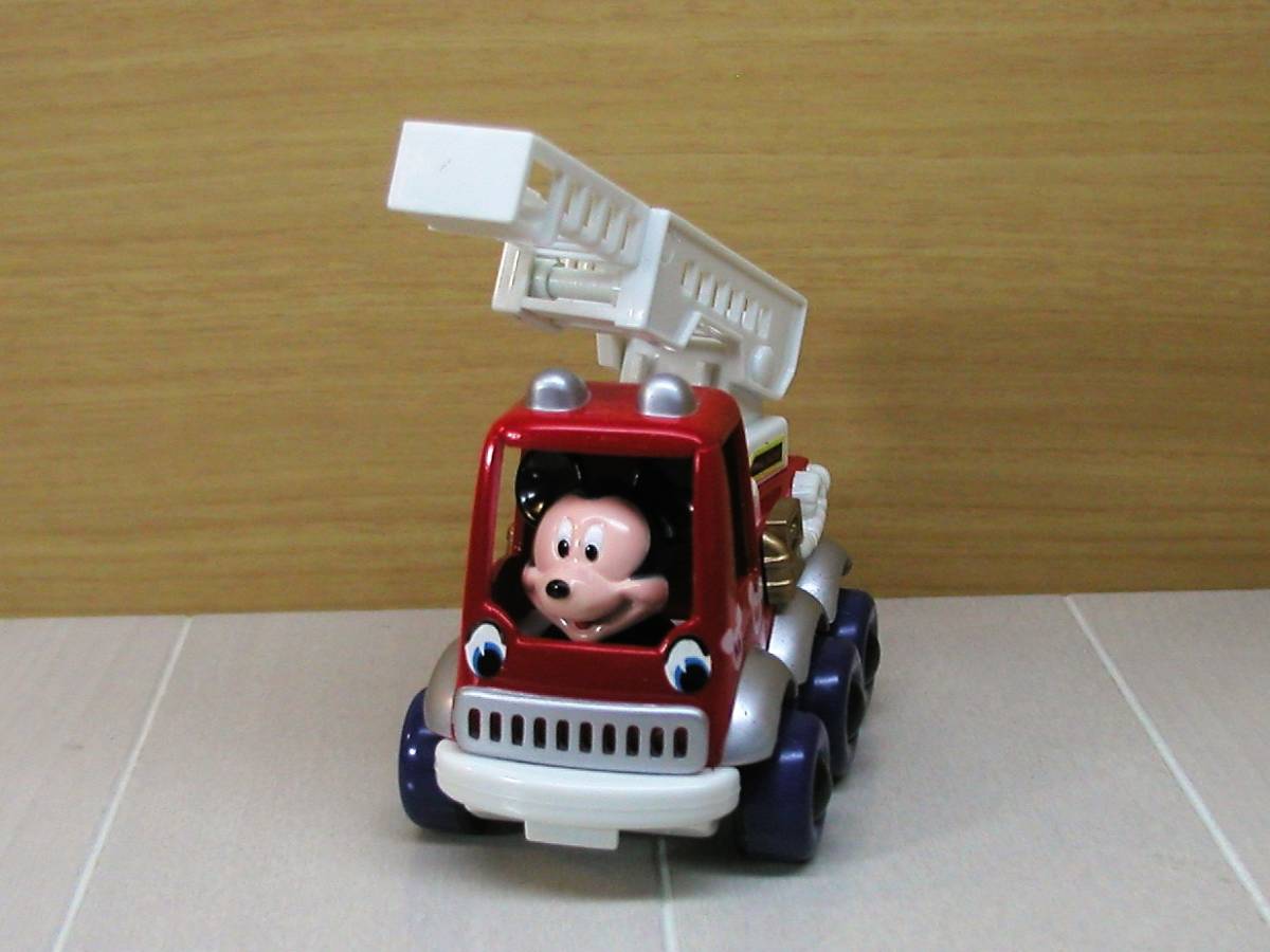 ★☆★ 貴重 動作品 ディズニー ミッキー プルバック 消防車　おもちゃ 未使用 ②★☆★ _画像5
