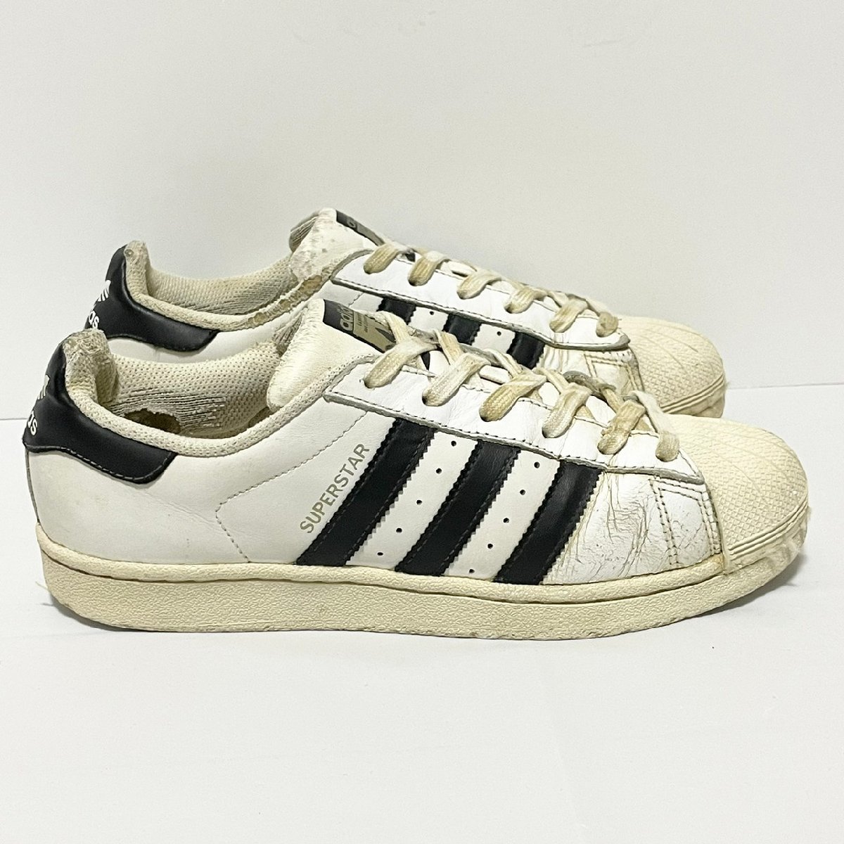 (^w^)b アディダス オリジナルス スーパースター ローカット スニーカー シューズ 靴 adidas ORIGINALS SUPERSTAR 定番 25.0cm S0682EE_画像2