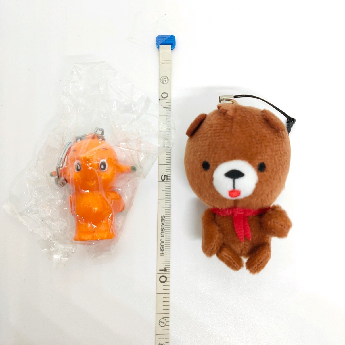 ★非売品★ 関西電力 はぴ太 ぬいぐるみ チャーム & 佐藤製薬 サトちゃん キーホルダー　ノベルティ おもちゃ_画像2