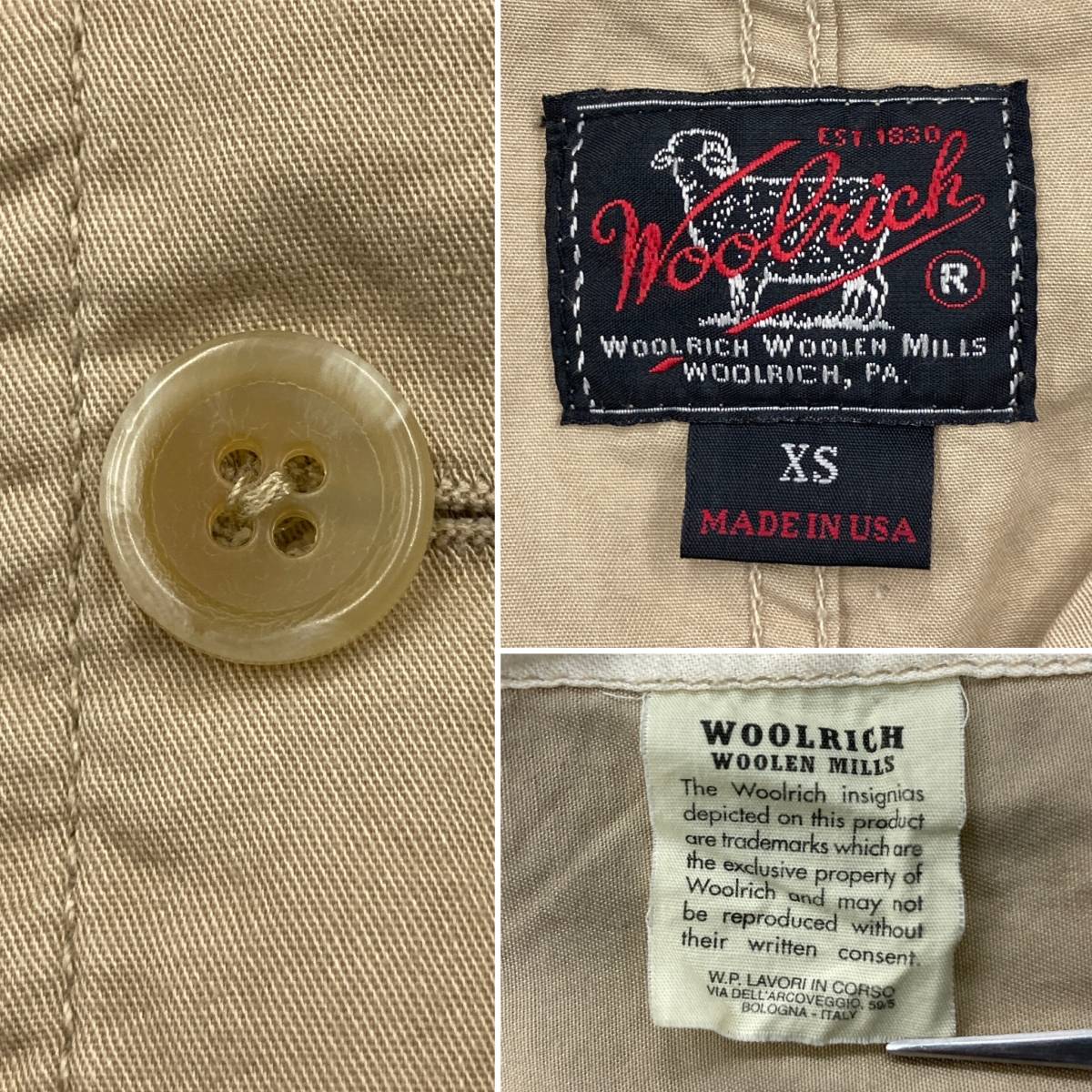 woolrich woolen mills карман большое количество охота лучший бежевый USA производства XS размер Woolrich u- Len Mill z жилет NEPENTHES 3030005