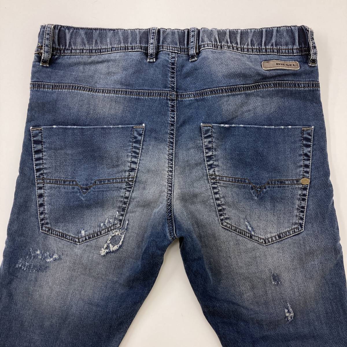 DIESEL Jogg Jeans KROOLEY-NE ダメージ加工 ジョグジーンズ メンズ W30 ディーゼル ジョガーパンツ スウェットデニムパンツ 3030029_画像7