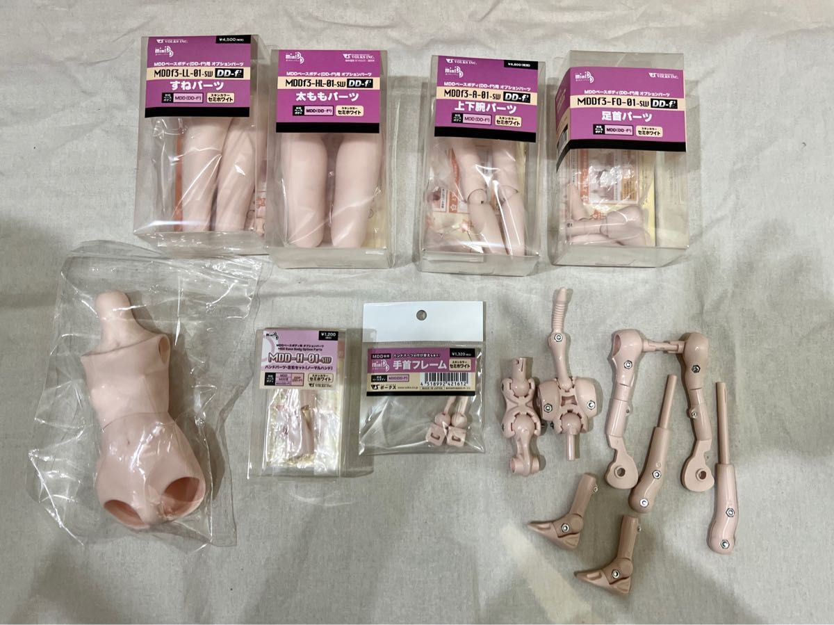 MDD(DD-f3)ボディ(パーツ一式)セミホワイト【ボークス MDD(DD-f3)ボディ(パーツ一式)セミホワイト【ボークス