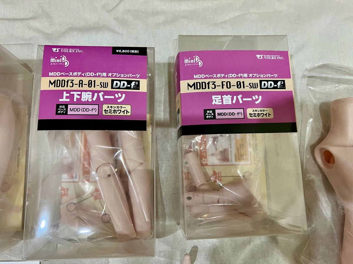 MDD(DD-f3)ボディ(パーツ一式)セミホワイト【ボークス MDD(DD-f3)ボディ(パーツ一式)セミホワイト【ボークス