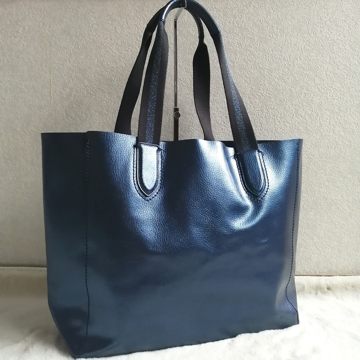 希少カラー】COACH コーチ トートバッグ ダービー メタリックブルー