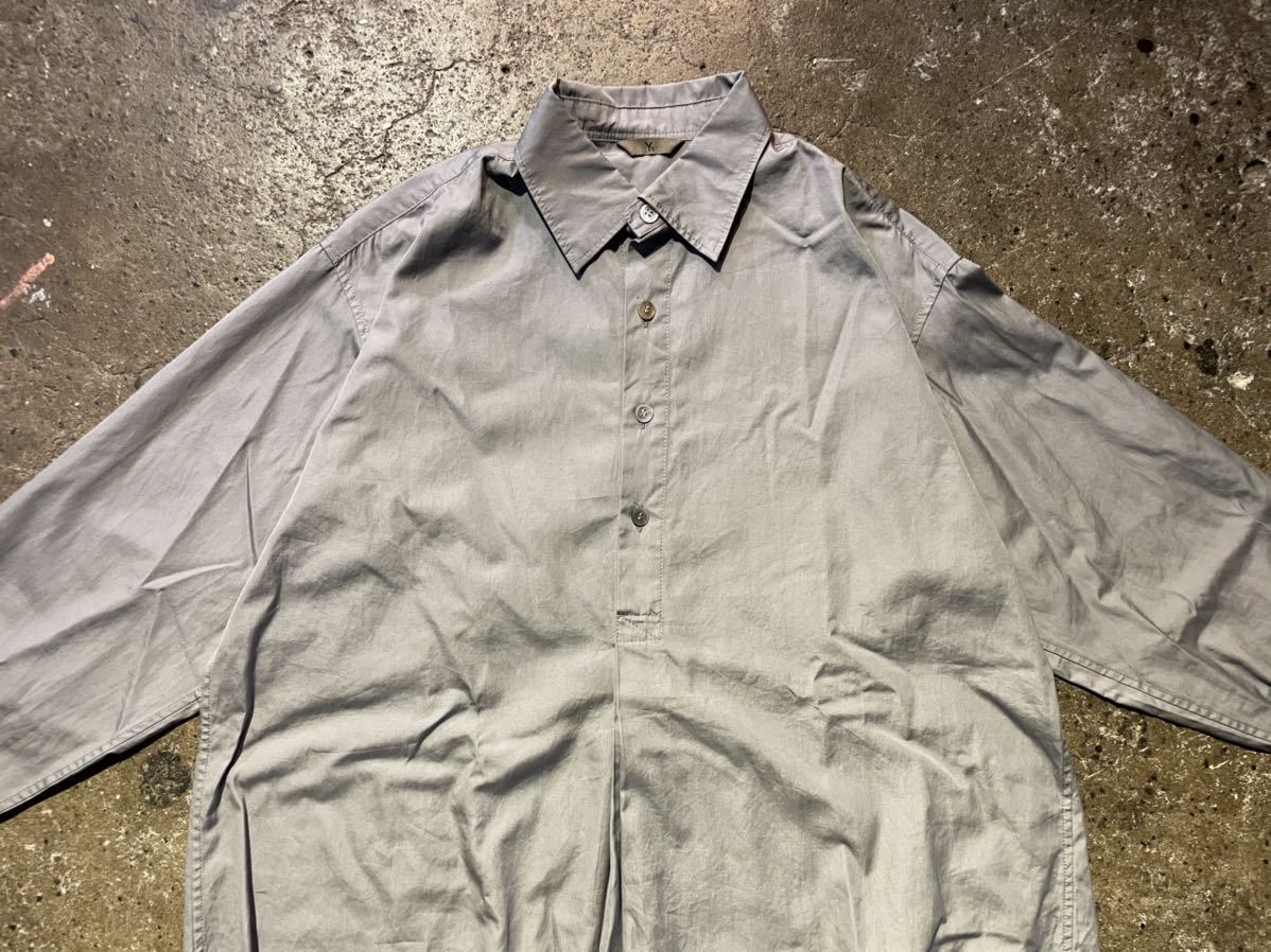 Y\'s 90s боковой разрез тянуть over рубашка с длинным рукавом Yohji Yamamoto Yohji Yamamoto 