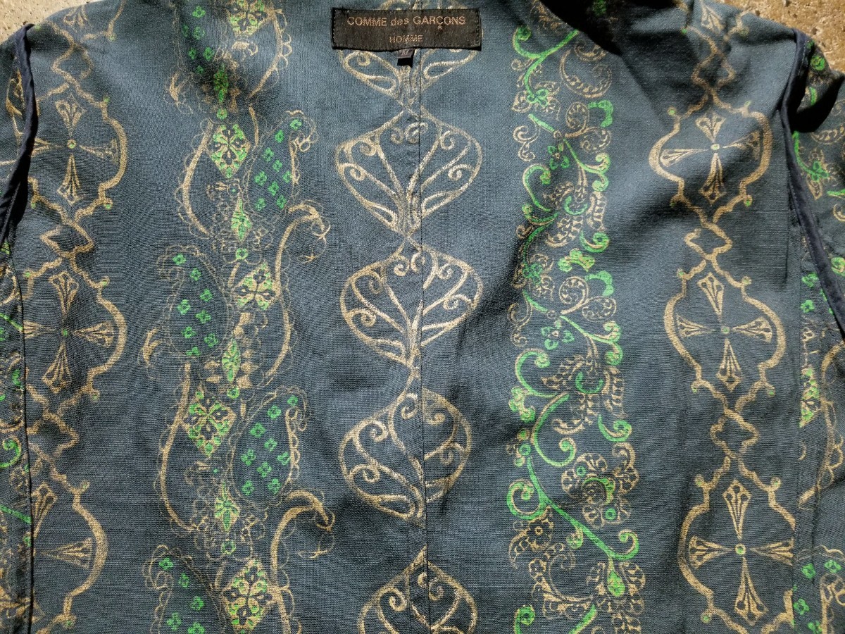 COMME des GARCONS HOMME 03ss 裏地ペイント 3Bジャケット ペイズリー
