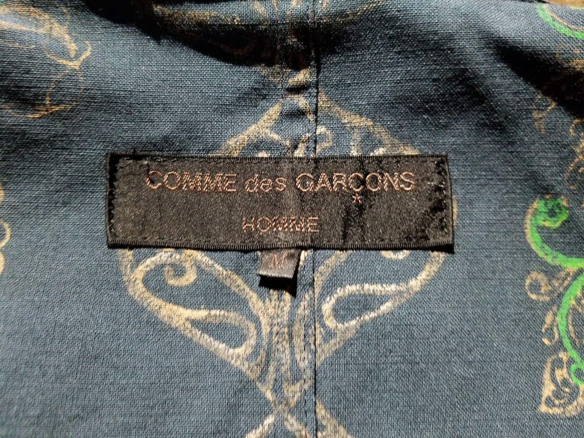 COMME des GARCONS HOMME 03ss 裏地ペイント 3Bジャケット ペイズリー