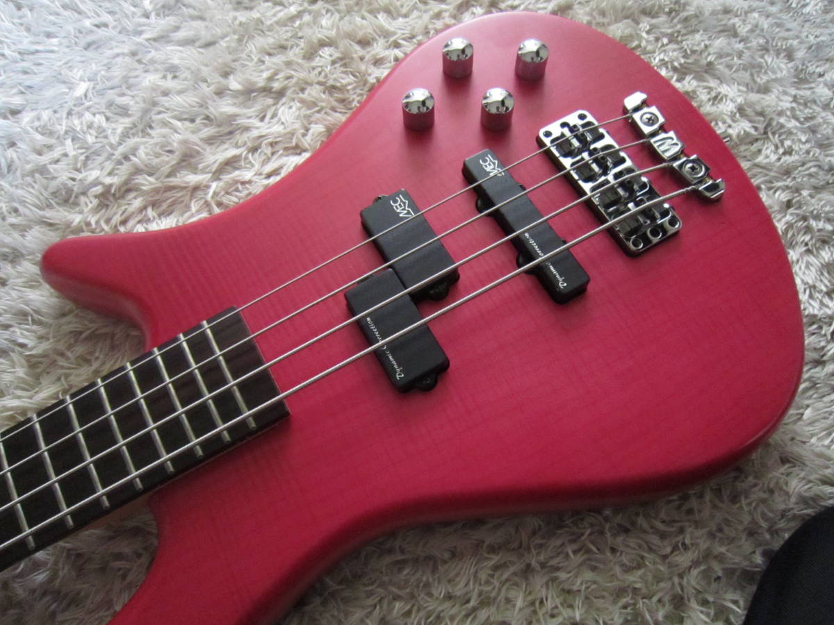 値下げ!Warwick Streamer シースルーピンク 限定品 サテン仕様-