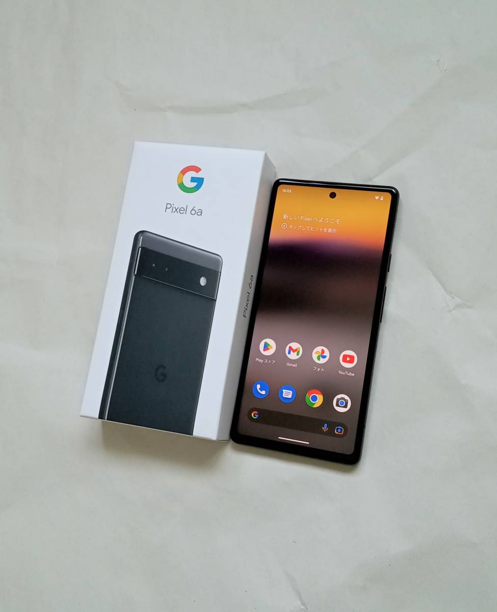 送料無料 Google Pixel 6a 128GB SIMフリー 5G チャコール ブラック