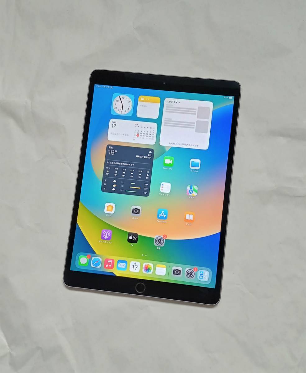 10.5インチ iPad Air 第3世代 64GB スペースグレイ Wi-Fi アップル