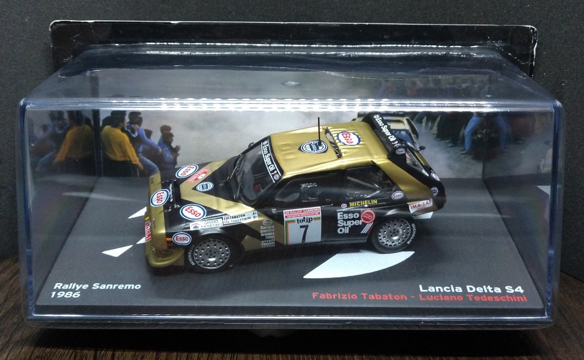 ランチア デルタ S4 （1986）1/43 デアゴスティーニ ラリーカーコレクション サンレモ ラリー LANCIA DELTA ミニカー 未開封_画像2