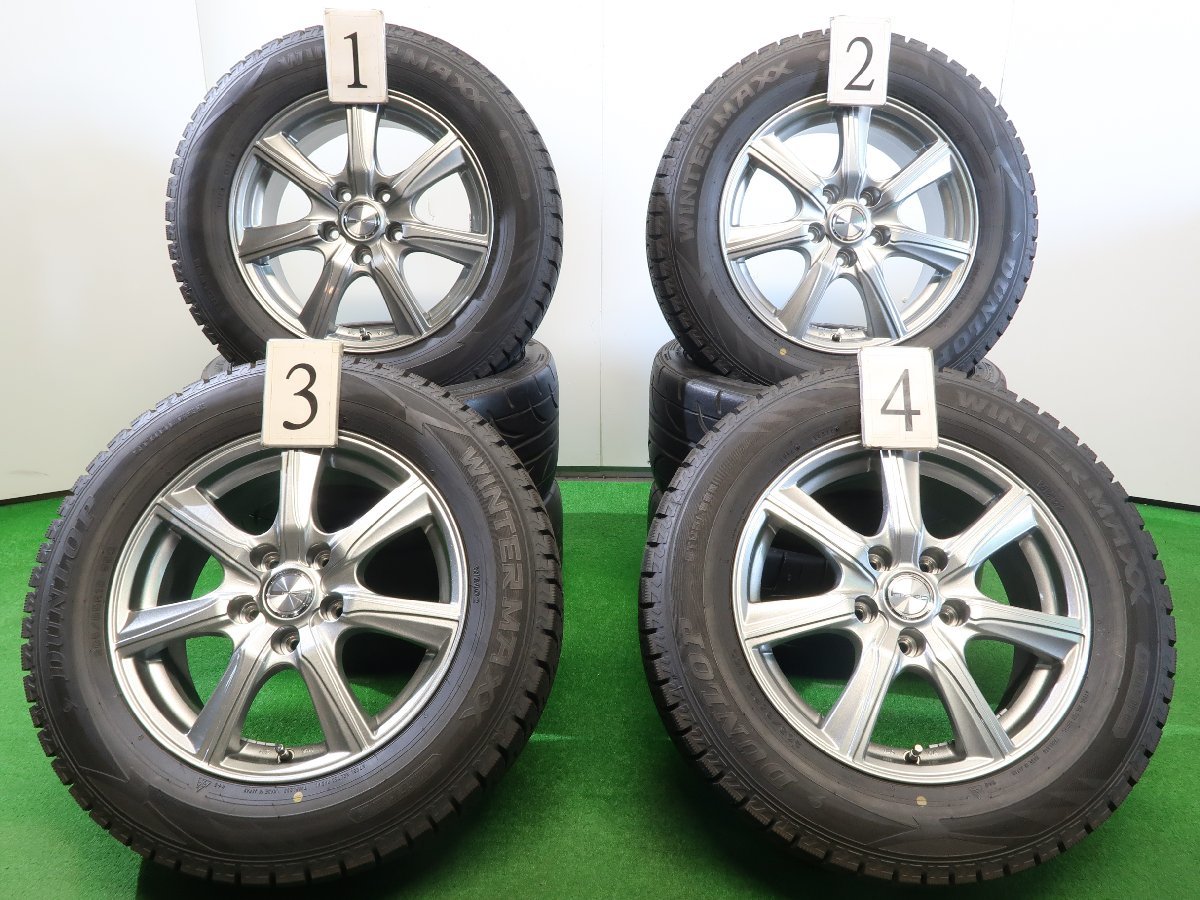 4本 社外 16インチ スタッドレス ダンロップ ウインターマックス WM02 21年 205/65R16 セレナ C28 ヤリスクロス カムリ 70 エスティマ 50