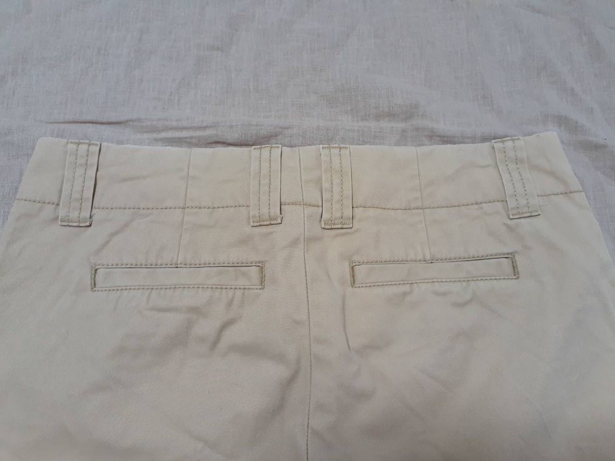 GAP Gap ba Mu da брюки шорты укороченные брюки оттенок бежевого брюки из твила б/у товар 