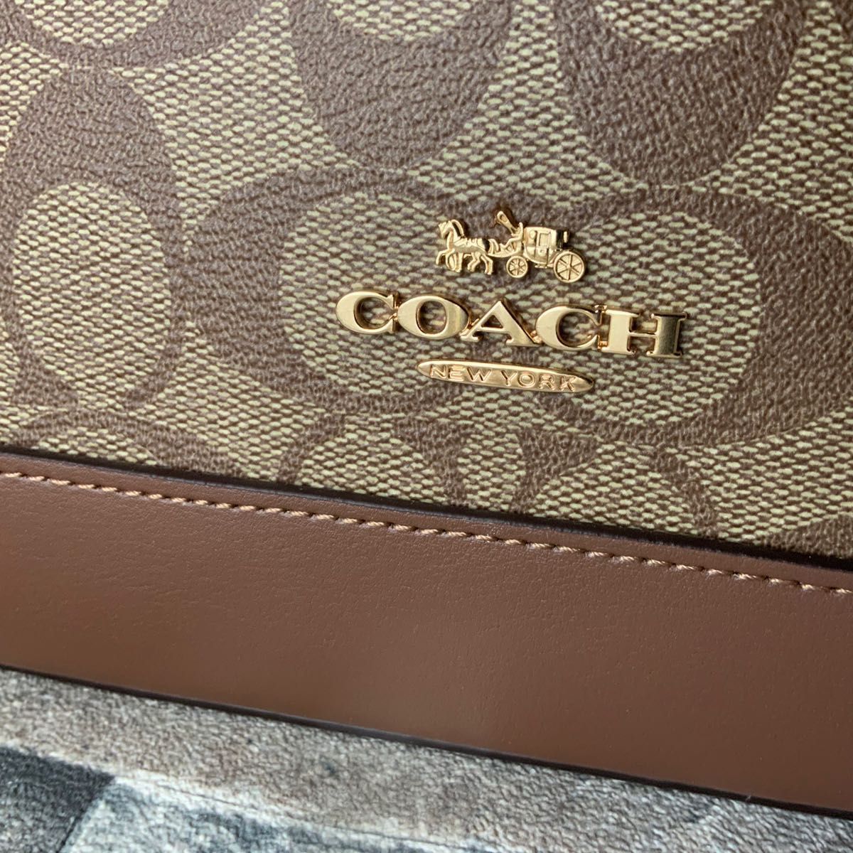 ◇◆COACH コーチ ショルダーバッグ シグネチャー PVC レザー ハンドバッグ レディース 2way ミニボストン ドーム型