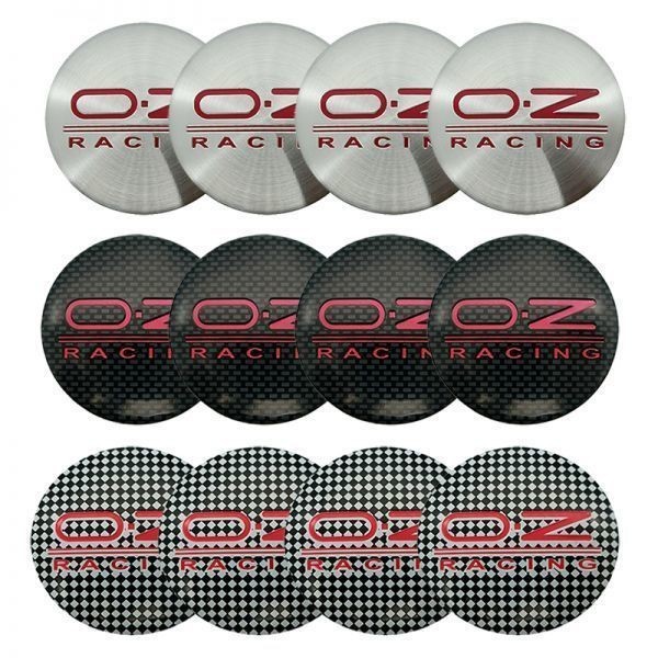 【送料63円】【カーボン 赤 レッド】56mm OZレーシング シール ホイールセンターキャップ ステッカー O.Z Racing ハブキャップ ホイール_画像7