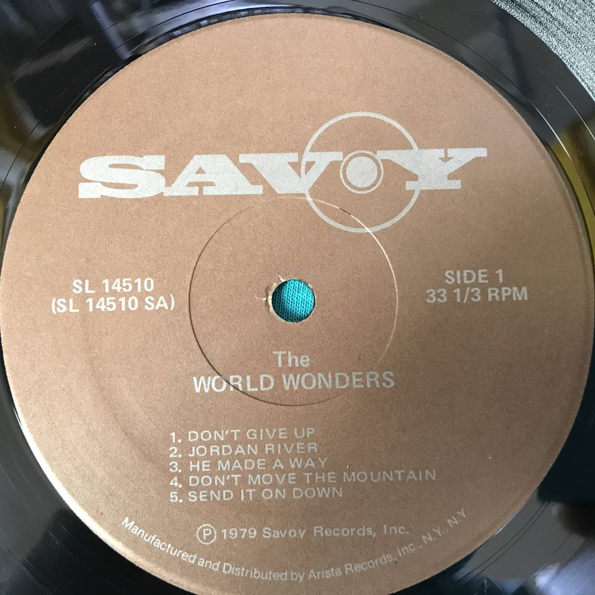 LP●The World Wonders / Don't Give Up USオリジナル盤 SL14510 MASTERDISK刻印 ゴスペル・ソウル_画像3
