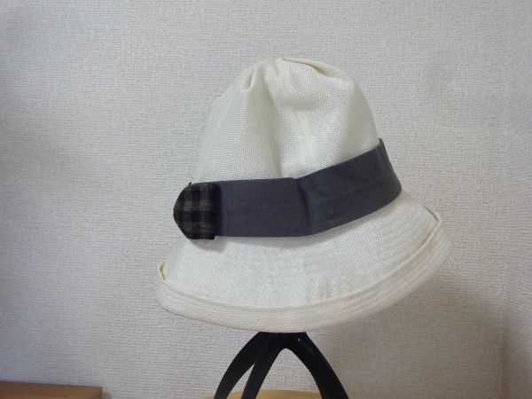 ：ORIENT ：レディース・婦人用　LINAS　ベージュ色　サイズ５７・５cm　スタイル帽子　キャップ　帽子　つば広ハット_画像6