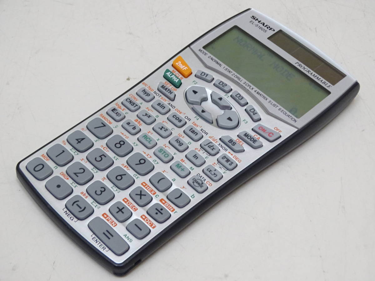 **SHARP sharp pitagolas scientific calculator Pythagoras EL-5160S secondhand goods **