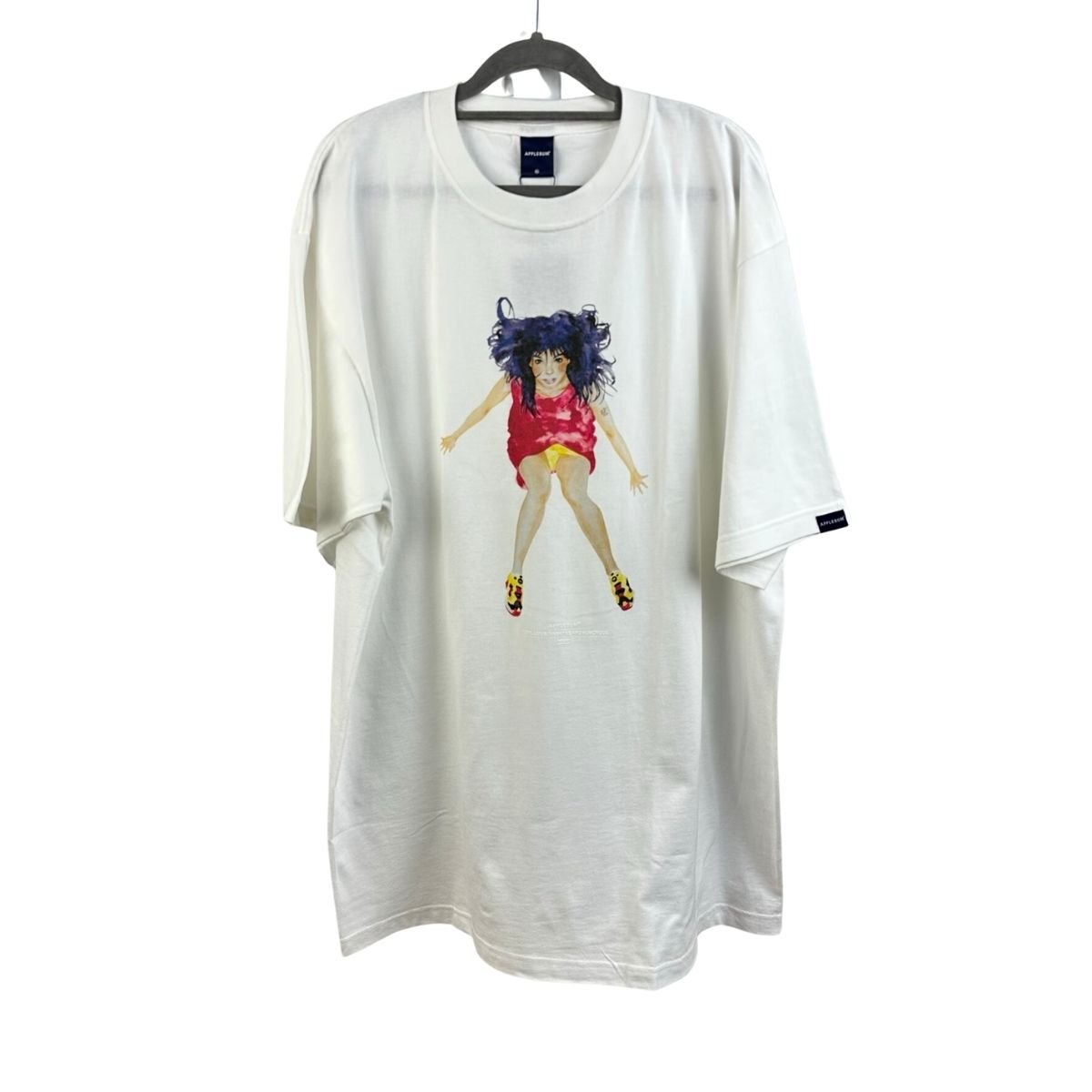 【新品】APPLEBUM　アップルバム 　PUMP Bjork　ビョーク Tシャツ　半袖カットソー　ホワイト　白T　XXLサイズ