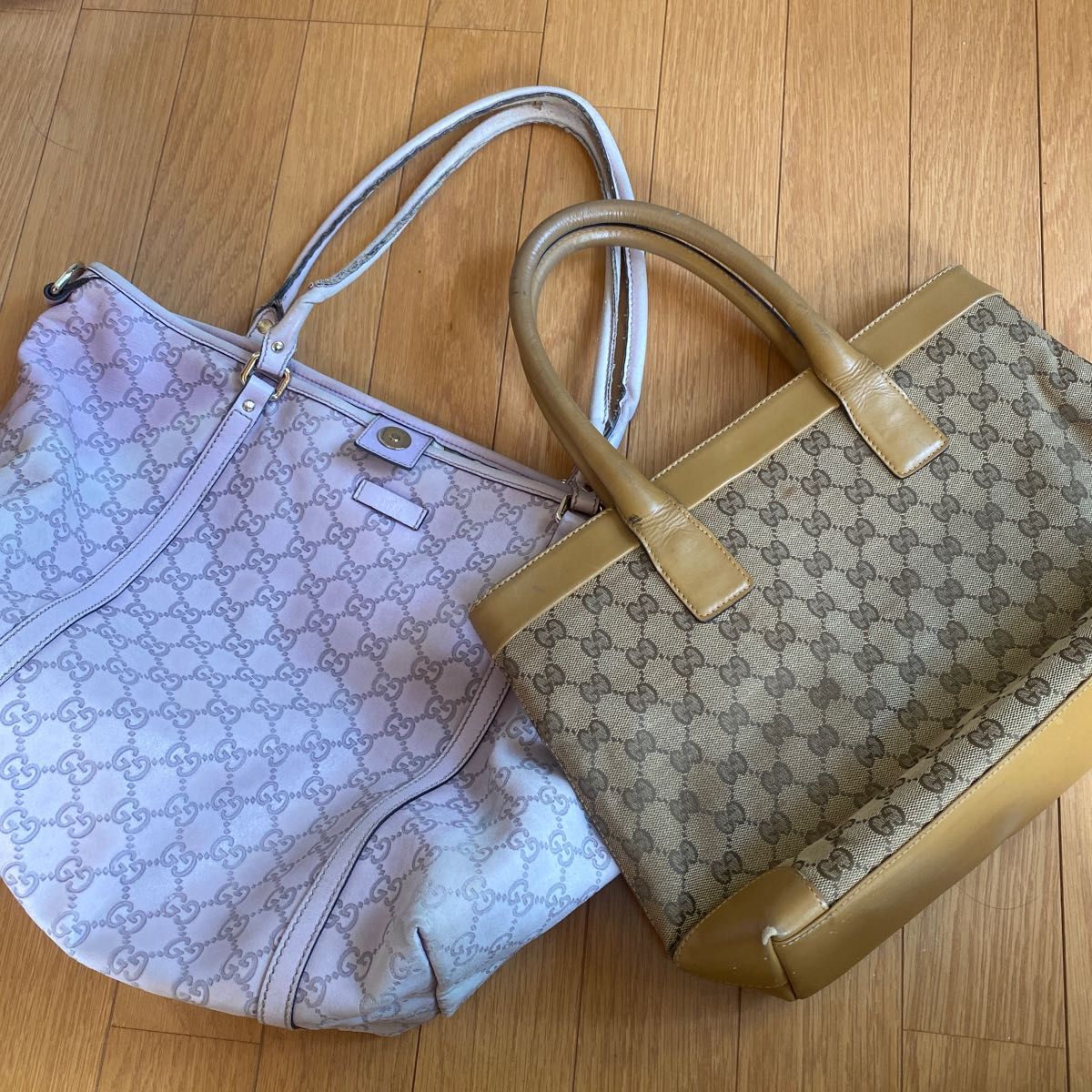 GUCCI グッチ 難あり トートバッグ ハンドバッグ 2個セット|Yahoo
