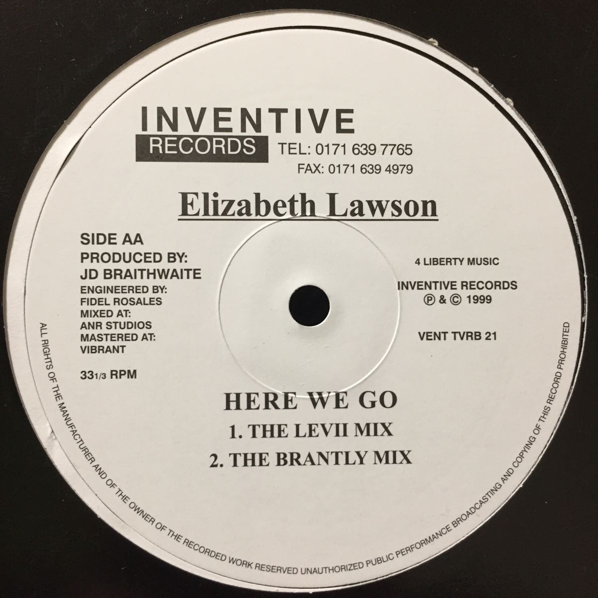 Elizabeth Lawson / Here We Go / pro. JD Braithwaite Best Of My Love使い_画像2