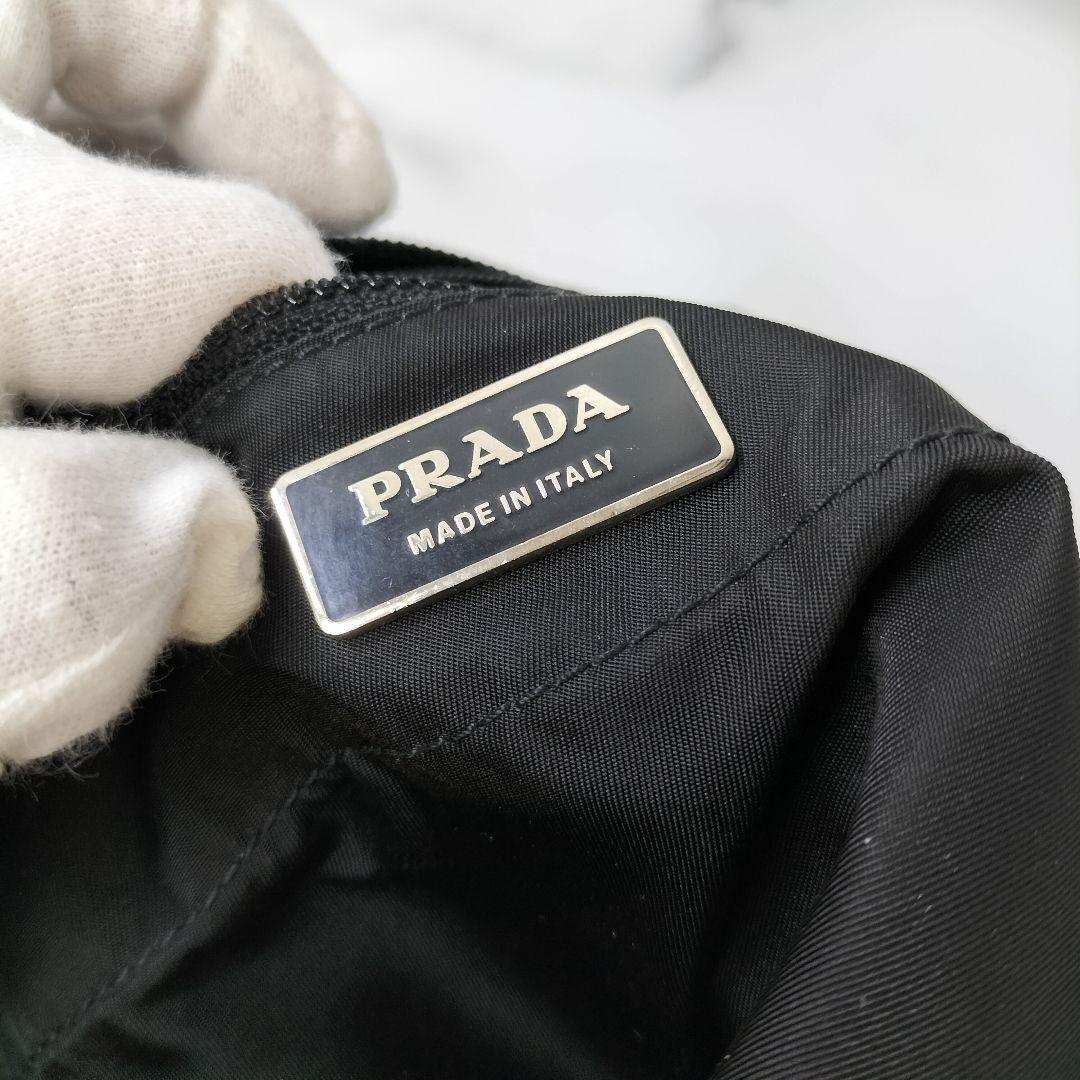 KK045 PRADA プラダ ナイロン トートバッグ ハンドバッグ 黒 | charcas