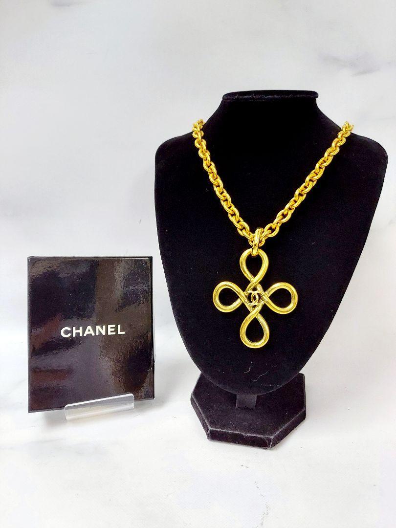 SH234 CHANEL シャネル ココマーク ロングネックレス ゴールド