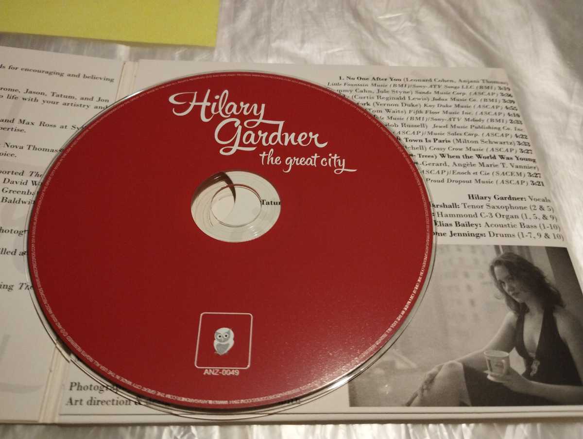 HILARY GARDNER ヒラリー・ガードナー Great City 輸入盤CD Jason Marshall Ehud Asherie Tatum Greenblatt Jerome Jennings 女性ボーカルの画像5