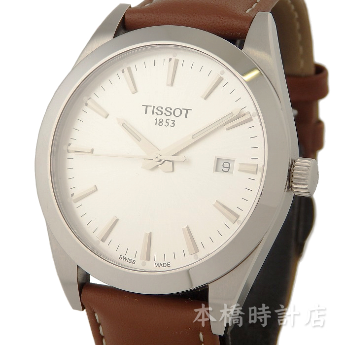 新到着 【中古】ティソ TISSOT ジェントルマン デイト クォーツ