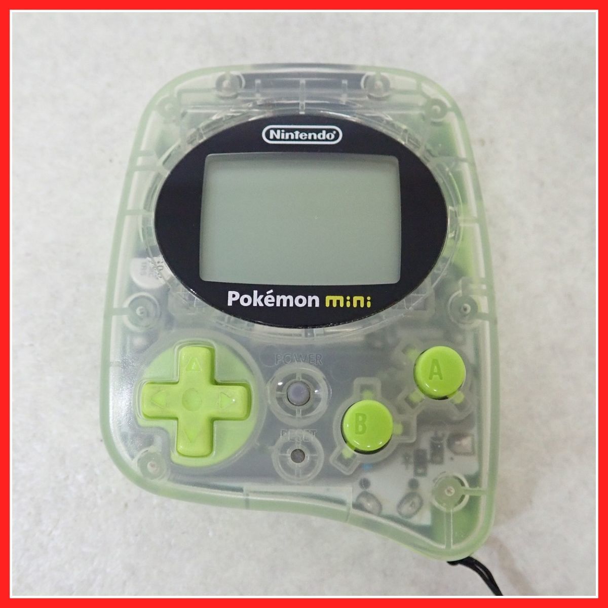 pokemon mini 本体 チコリータグリーン & ポケモンパーティ ミニ-