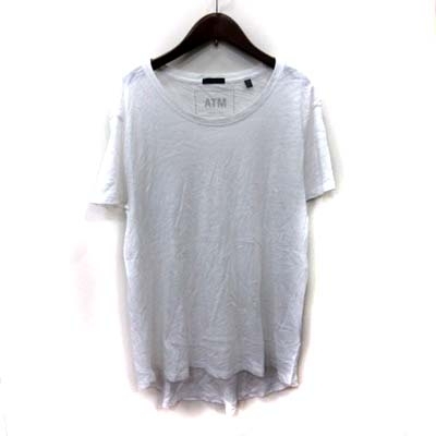 エーティーエム ATM Tシャツ カットソー 半袖 XS 白 ホワイト /YI メンズ_画像1