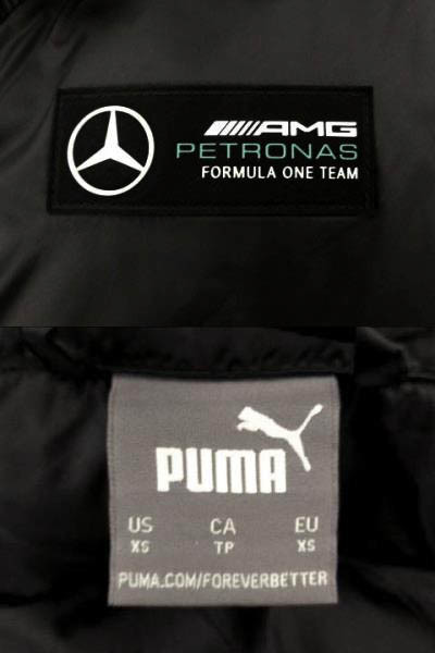  Puma PUMA Mercedes Benz AMGpe Toro nasT7 light weight pa dead jacket hood with cotton black black XS men's 