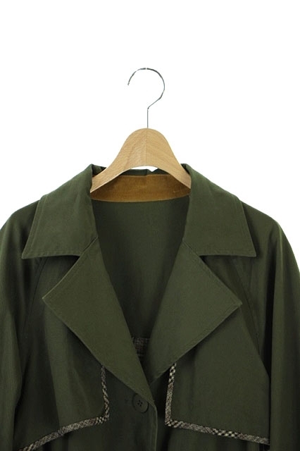 アメリヴィンテージ Ameri VINTAGE STUDIOUS 別注 18AW REVERSIBLE TRENCH COAT コート リバーシブル トレンチ カーキ レディース 【ベクト_画像3