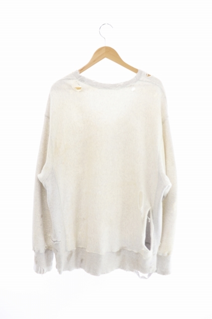 ANCELLM アンセルム 22AW CRASH CREWNECK SWEAT SHIRT クラッシュ