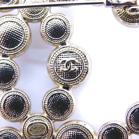 シャネル CHANEL A22 ココマーク パール ブローチ ラインストーン