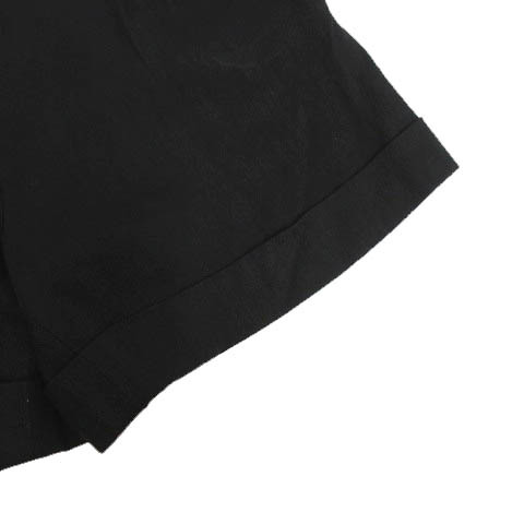 トッカ TOCCA パンツ ショートパンツ フリル リネン混 日本製 ブラック 黒 0 レディース_画像4