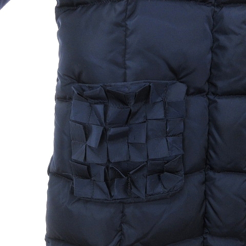  il gfoil gufo down coat long height ratio wing front button A16GP166N0031 navy blue navy approximately 130cm Kids 