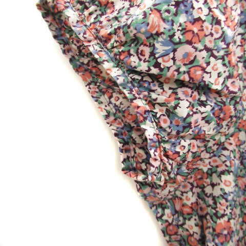  Jill Stuart JILL STUART blouse cut and sewn no sleeve off shoulder floral print S multicolor white /MS33 lady's 