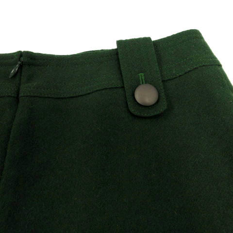 ルカ LUCA スカート 台形 ひざ丈 日本製 ウール混 グリーン 緑 36 レディース_画像8