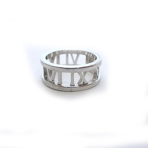 ティファニー TIFFANY & CO. アトラスリング 750WG 指輪 5.2g ホワイト