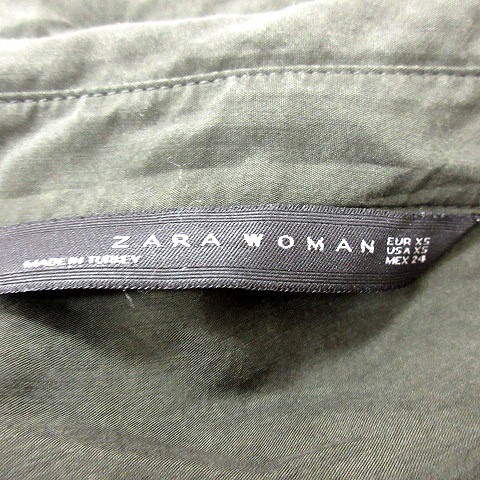  Zara u- man ZARA WOMAN рубашка блуза Skipper цвет 7 минут рукав XS хаки /RT женский 